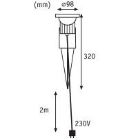 Special Line LED Gartenstrahler IP65 rund 98mm max. 28W 230V