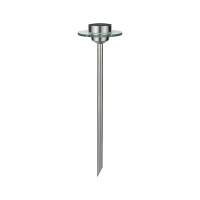 Solar LED Gartenstrahler Ufo IP44 3000K Edelstahl Klar 2