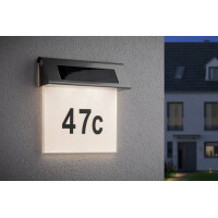 Solar LED Hausnummernleuchte Special Line IP44 3000K Edelsta
