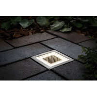 Solar LED Bodeneinbauleuchte Cube IP67 2700K 3,6lm Edelstahl