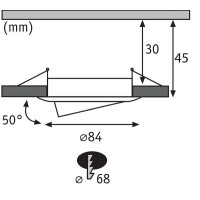 LED Einbauleuchte Nova Plus Coin Basisset schwenkbar rund 84