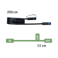 Plug & Shine Kabel 2m 2 Ausgänge IP68 Schwarz 6