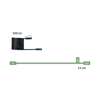 Plug & Shine Kabel 5m 2 Ausgänge IP68 Schwarz 6