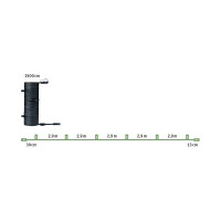 Plug & Shine Kabel 15m 7 Ausgänge IP68 Schwarz 6