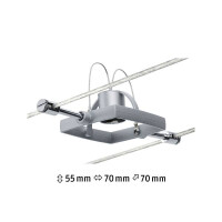 Seilsystem Mac II Einzelspot GU5,3 max. 10W dimmbar 12V Chro