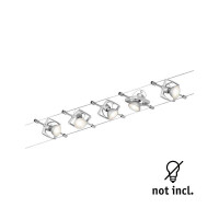 Seilsystem Mac II Basisset GU5,3 max. 5x10W dimmbar 230/12V 