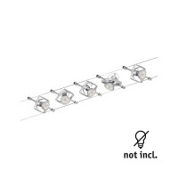 Seilsystem Mac II Basisset GU5,3 max. 5x10W dimmbar 230/12V 