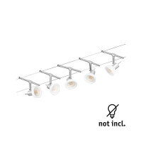 Seilsystem Sheela Basisset GU5,3 max. 5x10W dimmbar 230/12V 