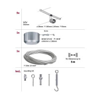 Seilsystem Spice SaltLED Basisset GU5,3 max. 5x10W dimmbar 2