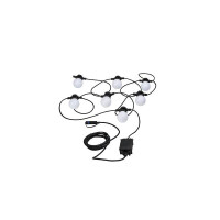 Plug & Shine LED Lichterkette Warmweiß IP44 7x0,2W
