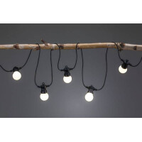Plug & Shine LED Lichterkette Warmweiß IP44 7x0,2W