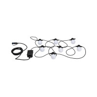 Plug & Shine LED Lichterkette Warmweiß IP44 7x0,2W