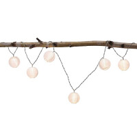 Lichterkette Akku Lampion IP44 3,6m 3000K Weiß 3