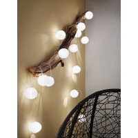 Lichterkette Akku Lampion IP44 3,6m 3000K Weiß 6