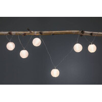 Lichterkette Akku Lampion IP44 3,6m 3000K Weiß 8