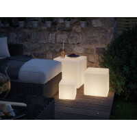 Plug & Shine LED Lichtobjekt Cube IP67 3000K 6,5W Wei&sz