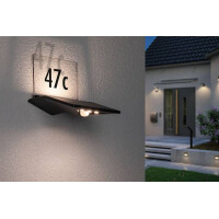 Solar LED Hausnummernleuchte Yoko Bewegungsmelder IP44 3000K