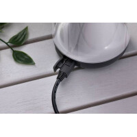 Akkuleuchte Akku Cupulino IP44 dimmbar 3000K Transparent Ant