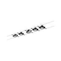 Seilsystem Mac II Basisset GU5,3 max. 5x10W dimmbar 230/12V 