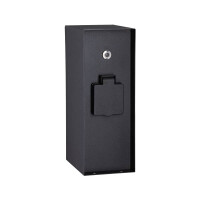 Steckdosensäule Rio Dämmerungsschalter IP44 Anthra