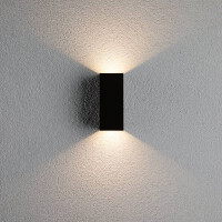 LED Außenwandleuchte Flame IP44 eckig 65x70mm 3000K 2x