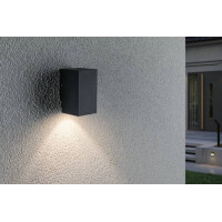 LED Außenwandleuchte Flame IP44 eckig 58x75mm 3000K 3,