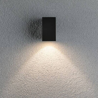 LED Außenwandleuchte Flame IP44 eckig 58x75mm 3000K 3,