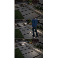 LED Bodeneinbauleuchte Brick Bewegungsmelder IP67 100x100mm 