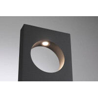 LED Pollerleuchte Ivo IP65 505mm 3000K 5,5W 150lm 230V Grau 