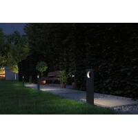LED Pollerleuchte Ivo IP65 505mm 3000K 5,5W 150lm 230V Grau 