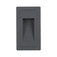LED Außenwandeinbauleuchte High IP44 eckig 103x58mm 30