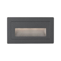 LED Außenwandleuchte Long IP44 eckig 103x58mm 3000K 4W