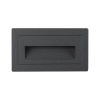 LED Außenwandleuchte Long IP44 eckig 103x58mm 3000K 4W