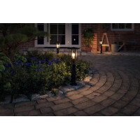 Pollerleuchte Classic IP44 500mm max. 15W 230V Dunkelgrau E2