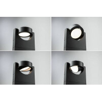 LED Pollerleuchte Swivea IP44 625mm 3000K 8W 460lm 230V Anth