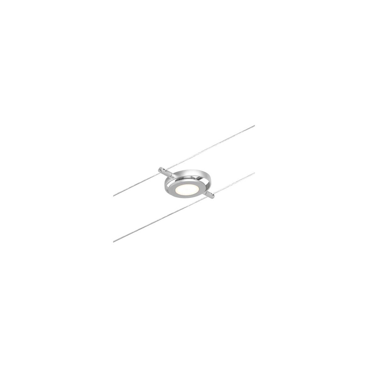 CorDuo LED Seilsystem RoundMac Einzelspot 200lm 4,5W 3000K 12V Chrom matt Chrom