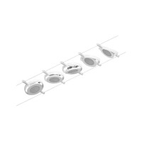 CorDuo LED Seilsystem RoundMac Basisset 5x200lm 5x4,5W 3000K