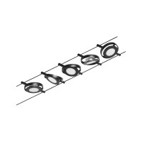 CorDuo LED Seilsystem RoundMac Basisset 5x200lm 5x4,5W 3000K