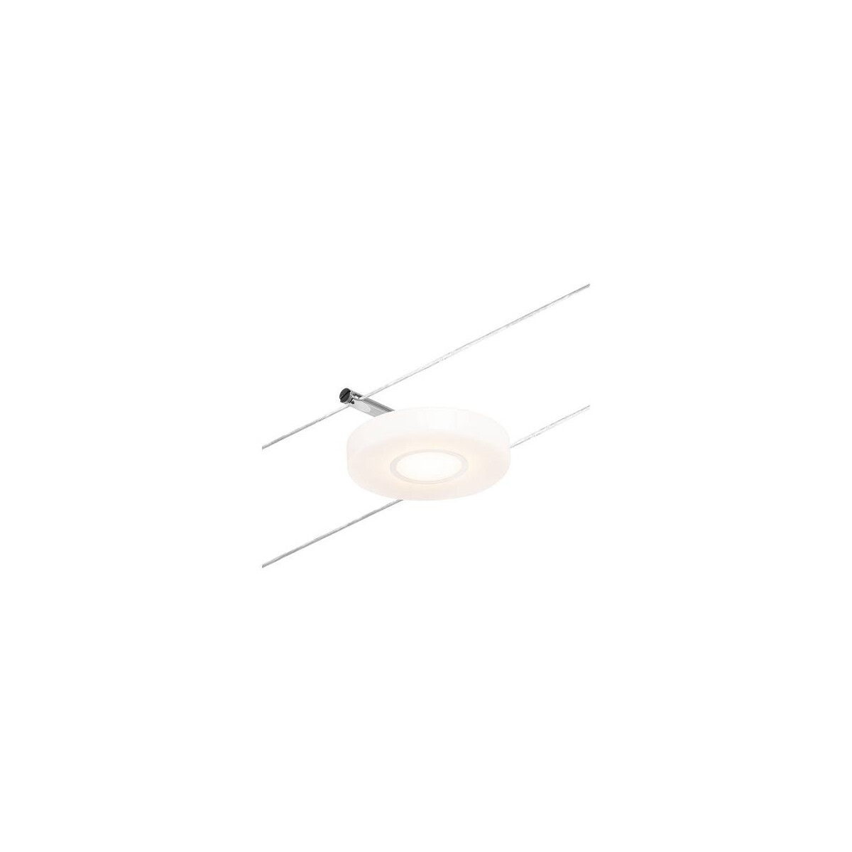 CorDuo LED Seilsystem DiscLED Einzelspot 200lm 4,5W 3000K 12V Chrom matt Chrom