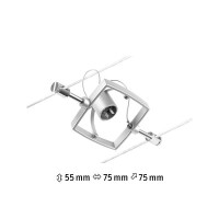 CorDuo Seilsystem Mac II Einzelspot GU5,3 max. 10W 12V Chrom