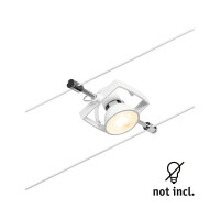 CorDuo Seilsystem Mac II Einzelspot GU5,3 max. 10W 12V Wei&s