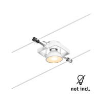 CorDuo Seilsystem Mac II Einzelspot GU5,3 max. 10W 12V Wei&s