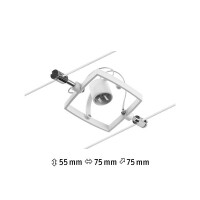 CorDuo Seilsystem Mac II Einzelspot GU5,3 max. 10W 12V Wei&s