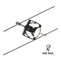 CorDuo Seilsystem Mac II Einzelspot GU5,3 max. 10W 12V Schwa