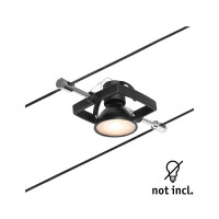 CorDuo Seilsystem Mac II Einzelspot GU5,3 max. 10W 12V Schwa