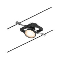 CorDuo Seilsystem Mac II Einzelspot GU5,3 max. 10W 12V Schwa