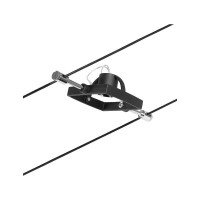 CorDuo Seilsystem Mac II Einzelspot GU5,3 max. 10W 12V Schwa