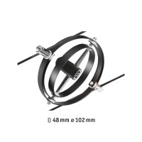 CorDuo Seilsystem Cardan Einzelspot GU5,3 max. 10W 12V Schwa