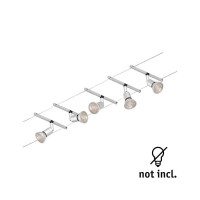 CorDuo Seilsystem Salt Basisset GU5,3 max. 5x10W 230/12V Chr