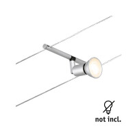 CorDuo Seilsystem Salt Einzelspot GU5,3 max. 10W 12V Chrom m